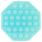 Glow in the Dark Blue Octagon Pop Bubble Fidget Toy image 0